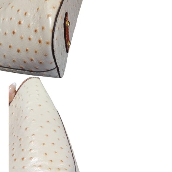 Dooney & Bourke🦆NEW Ostrich 3 Compartment Satchel Shoulder Bag & Wallet Set - Picture 8 of 10